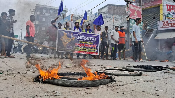 ‘भारत बंद’ देशभरातून उत्स्फूर्त प्रतिसाद