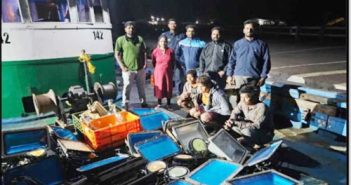 जयगड येथे बेकायदा मच्छीमारी करणाऱ्या एलईडी नौकेवर कारवाई