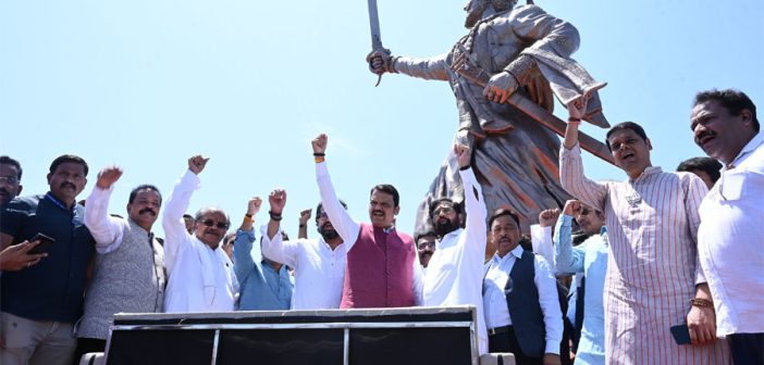 शिवाजी महाराजांचा भव्य पुतळा पुढील पिढ्यांसाठी स्फुर्तीदायक – मुख्यमंत्री