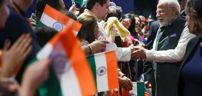 पंतप्रधान मोदींचं ब्राझीलमध्ये जल्लोषात स्वागत