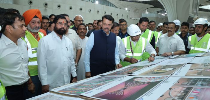 नवी मुंबई आंतरराष्ट्रीय विमानतळावरून सप्टेंबर महिन्यात पहिले विमान घेणार “टेक ऑफ” – मुख्यमंत्री