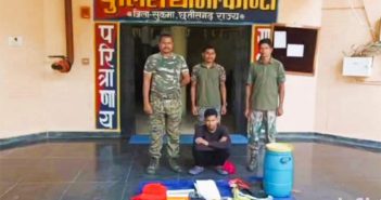 छत्तीसगडच्या सुकमा जिल्ह्यात नक्षलवाद्याला स्फोटकासह अटक