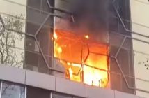 घाटकोपर स्टेशनजवळील रविशा टॉवरला आग; २०० हून अधिक जणांची सुटका