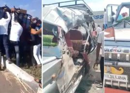 ट्रॅक्टरला धडकून भीषण अपघात; ५ भाविकांचा मृत्यू, ७ ते ८ जण जखमी