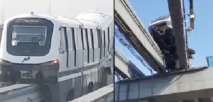 मुंबईत मोनोरेलचा डबा रुळावरून घसरून मधोमध अडकला, मोठा अनर्थ टळला