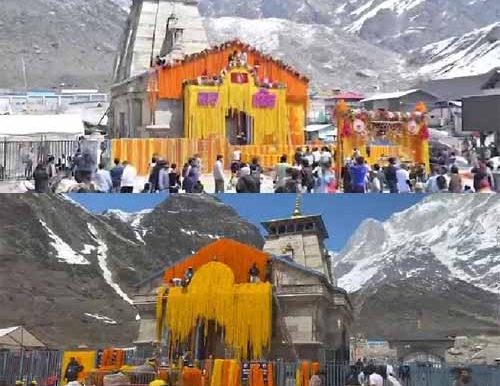 हर हर महादेवच्या गजरात उघडले केदारनाथ मंदिराचे कपाट